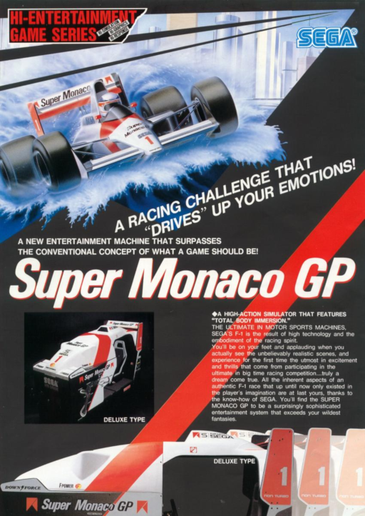 Super Monaco GP (World, Rev B, FD1094 317-0126a) Arcade Game Cover